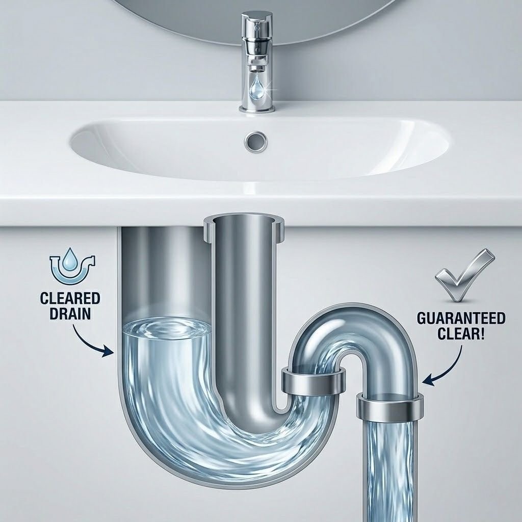 Crystal Clear Flowing Drain